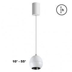 Светильник подвесной с механизмом регулировки высоты, провод 2м LED 7W 3000K 760Лм Novotech SFERO 359341