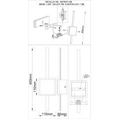 Бра Odeon Light 4257/12WL STILO светодиодная LED 12W