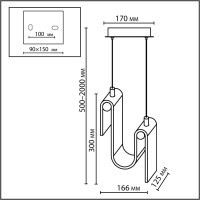 5105/11L Подвес Odeon Light L-VISION LED Ra90 Lm636 11W 4000K FLOW