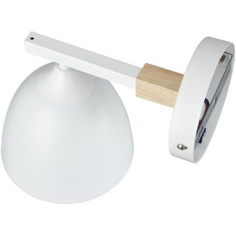 8095/1W MODERNI LN25 белый/белый металл, дерево/металл Бра Е27 1*60W 220V COLANGE