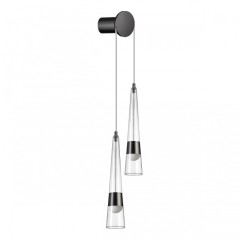 5044/24WL L-VISION ODL24 301 глянц.темн.хром/прозрачный/металл/стекло Бра LED 24W 3000K 2536Лм LUMP