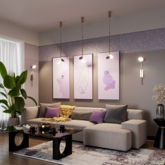 5011/8WL L-VISION ODL23 331 золотой матовый металл/акрил Бра LED 8W 3000K MARO