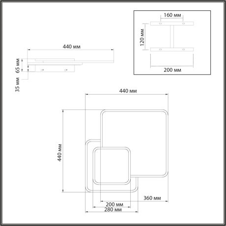 Светильник LED 60Вт 3000-6000К IP20 пульт ДУ Sonex PINE 7737/60L