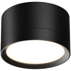 371034 Черный накладной спот-цилиндр высотой 5см под лампу GX53 макс 12Вт 220-240V IP20 Novotech LIRIO