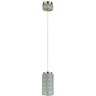 Odeon Light Exclusive LULU 5452/5L Декоративный светодиодный подвес-цилиндр с керамическим плафоном и основанием светлая бронза 5Вт 450Лм 3000K CRI80
