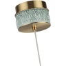 Odeon Light Exclusive LULU 5452/5L Декоративный светодиодный подвес-цилиндр с керамическим плафоном и основанием светлая бронза 5Вт 450Лм 3000K CRI80
