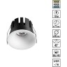 Novotech ECLAT 359886 Белый встраиваемый светильник диаметром 82мм, с CCT переключателем цветовой температуры LED 10Вт 840Лм CRI≥90 UGR≤16 45° 3000-4000-6000К IP20 220V (коэффициент пульсации<1%)