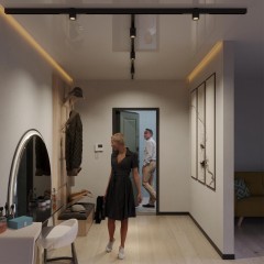 359955 Черный трековый светодиодный SMART светильник-цилиндр диммируемый, упр. цвет. темп. 3000-6000К, через пульт ДУ/Tuya Smart Life/Алиса 10Вт 24° 650Лм CRI90 Novotech VECTOR