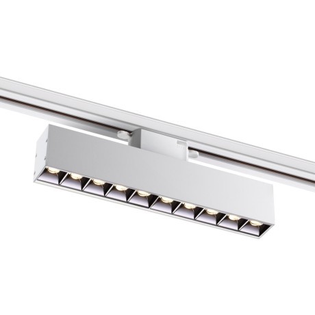 Трехжильный однофазный трековый светодиодный светильник Novotech ITER 358858 1360лм 16Вт