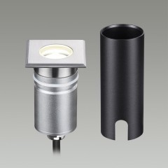 Встраиваемый грунтовый светильник IP67 LED 3W 4000K 12V/24V Odeon Light INGRO 6661/1GB