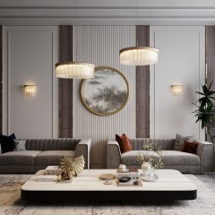 5091/20WL L-VISION ODL25 563 золотой/прозрачный/стекло Бра LED 20W 3700K 1506Лм CLEO