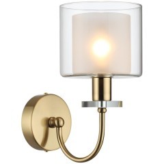 5088/1W CLASSIC ODL25 655 античная бронза/стекло Бра E14 1*40W SAGA