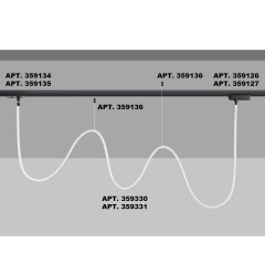 359330 KONST NT24 000 черный Светильник светодиодный IP20 LED 3000K 38W 170-265V 3360Лм RAMO