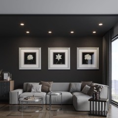 359844 Белый круглый светодиодный светильник с перекл. цв. температуры 15W 1500Лм 2700;3200;4000К 120° UGR16 CRI95 IP44 Novotech FLUO