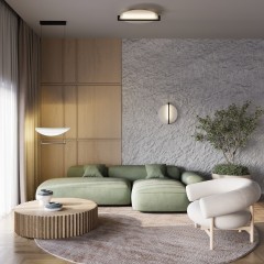 Настенно-потолочный светильник LED поворотный 360° 15W Odeon Light LUNAR 7015/15WL