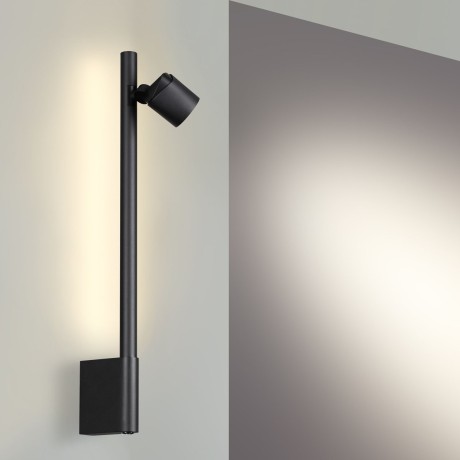 359313 OVER NT24 000 черный Светильник настенный диммируемый (выключатель) IP20 LED 7W+7W 4000K 220-240V FERMO