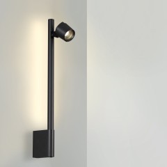 359313 OVER NT24 000 черный Светильник настенный диммируемый (выключатель) IP20 LED 7W+7W 4000K 220-240V FERMO