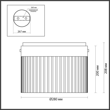 Потолочный светильник ODEON LIGHT PILLARI 5047/24LC