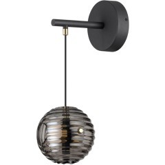 5041/12WL MODERN ODL24 425 черн./золото/дымчатый/металл/стеко Бра LED 12W 4000К 1526Лм TRONI