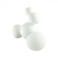 6565/1W MODERNI LN24 белый/белый матовый/металл/стекло Бра E27 1*40W 220V BLASEN