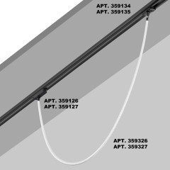 359326 KONST NT24 000 черный Светильник светодиодный IP20 LED 3000K 14W 170-265V 1360Лм RAMO