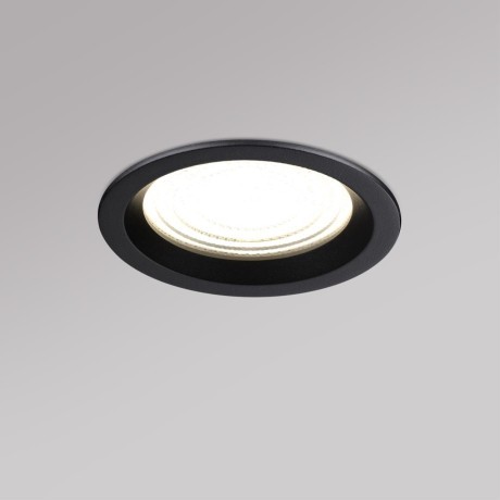 359845 Черный круглый светодиодный светильник с перекл. цв. температуры 15W 1500Лм 2700;3200;4000К 120° UGR16 CRI95 IP44 Novotech FLUO