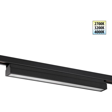 359788 PORT NT25 262 черный Светильник однофазный трехжильный трековый с переключ. цв. температуры IP20 LED 24W 180-265V 2700К/3200К/4000К ITER