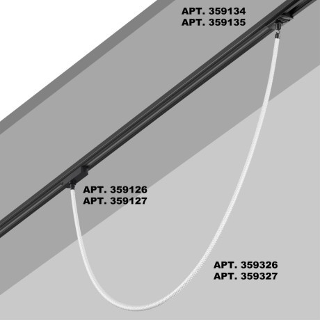 359327 KONST NT24 000 черный Светильник светодиодный IP20 LED 4000K 14W 170-265V 1360Лм RAMO