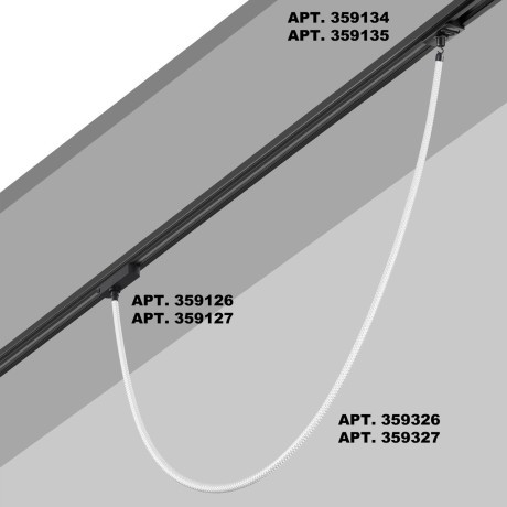 359327 KONST NT24 000 черный Светильник светодиодный IP20 LED 4000K 14W 170-265V 1360Лм RAMO