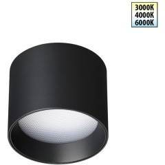 359593 Светильник накладной Novotech OVER с переключ. цв. температуры IP20 LED Ra90 Lm200 6W 220-240V 3000К\4000К\6000К ORBIS