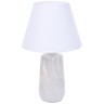 8211/1T CLASSI LN25 белый жемчужный/белый, керамика/текстиль Настольная лампа Е27 1*60W 220V SINNA