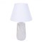 8211/1T CLASSI LN25 белый жемчужный/белый, керамика/текстиль Настольная лампа Е27 1*60W 220V SINNA