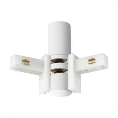 Соединитель питания отступной с токопроводом гибкий угловой "L" 48V Novotech FLUM 135248