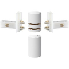 Соединитель питания отступной с токопроводом гибкий угловой "L" 48V Novotech FLUM 135248