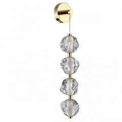 5085/17WL L-VISION ODL25 золото/прозрачный/металл/акрил Бра LED 17W 4000K 800Лм JEMSTONE