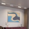 Novotech STRATUS 359774 Белый однофазный двужильный трековый светодиодный светильник, линейный 20см, поворотный, CCT перекл. цветовой температуры, LED 12Вт 797Лм 2700;3200;4000К CRI90 105° IP20 220В, коэф. пульсации < 1%