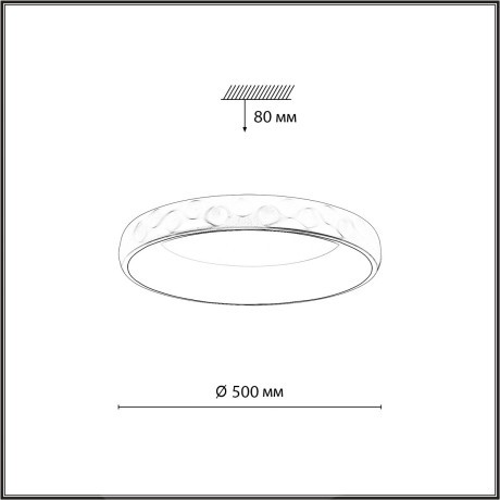 Светильник LED 56Вт 3000-6000K IP43 ССТ Sonex LACUNA 7771/56L