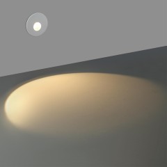 7166/3WL Светодиодная белая подсветка для лестниц и пола встр. в стены 3W 2700K 73Лм ODEON LIGHT ESCALA