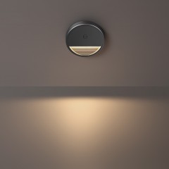 359708 Светильник c датчиком движения и аккумулятором, заряжаемый от usb, быстросъемный (на магнитах) для лестниц Novotech IP20 LED 0.4W 3000К 1000mAh Li-ion, 5V VESPERA