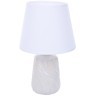 8212/1T CLASSI LN25 белый жемчужный/белый, керамика/текстиль Настольная лампа Е27 1*60W 220V SINNA