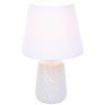 8212/1T CLASSI LN25 белый жемчужный/белый, керамика/текстиль Настольная лампа Е27 1*60W 220V SINNA
