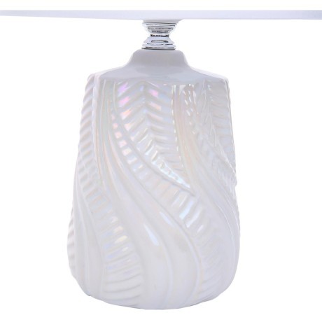 8212/1T CLASSI LN25 белый жемчужный/белый, керамика/текстиль Настольная лампа Е27 1*60W 220V SINNA