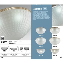 Настенно-потолочный светильник Odeon Light 4937/4C MALAGA под лампы 4xE14 4*40W