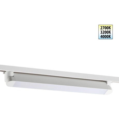 359794 PORT NT25 236 белый Светильник однофазный двухжильный трековый с переключ. цв. температуры IP20 LED 24W 180-265V 2700К/3200К/4000К ITER