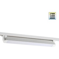 359794 PORT NT25 236 белый Светильник однофазный двухжильный трековый с переключ. цв. температуры IP20 LED 24W 180-265V 2700К/3200К/4000К ITER