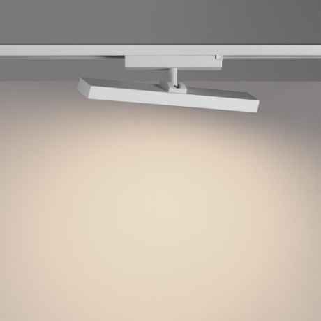 Novotech STRATUS 359775 Белый однофазный двужильный трековый светодиодный светильник, линейный 30см, поворотный, CCT перекл. цветовой температуры, LED 18Вт 1080Лм 2700;3200;4000К CRI90 105° IP20 220В, коэф. пульсации < 1%
