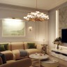 5032/120L L-VISION ODL24 567 античн.бронза/металл/акрил Люстра LED 120W 4000K 9934лм FIVRE