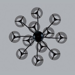 Люстра потолочная G9 Lumion SMOKY 6570/12C