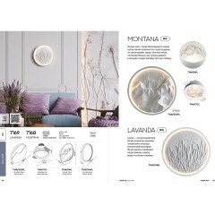 7168/6WL Настенный гипсовый светодиодный светильник без выкл. на корпусе 12W 3000K 735Лм CRI80 ODEON LIGHT MONTANA