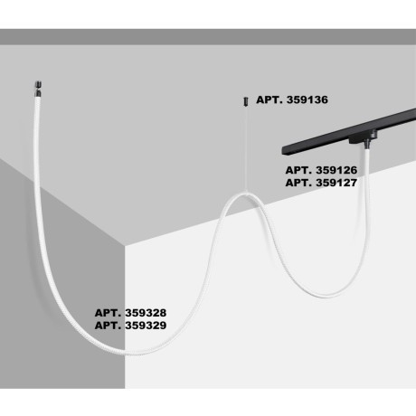 359328 KONST NT24 000 черный Светильник светодиодный IP20 LED 3000K 25W 170-265V 2420Лм RAMO
